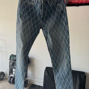 Sold out Zara colored rhinestone jeans (2024)